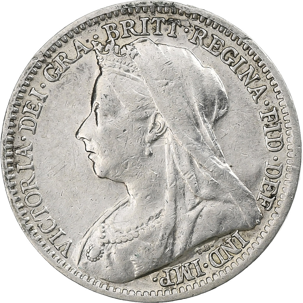 Great Britain, Victoria, 3 Pence, 1899, Silver, VF(30-35), KM:777