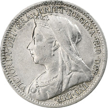 Great Britain, Victoria, 3 Pence, 1899, Silver, VF(30-35), KM:777