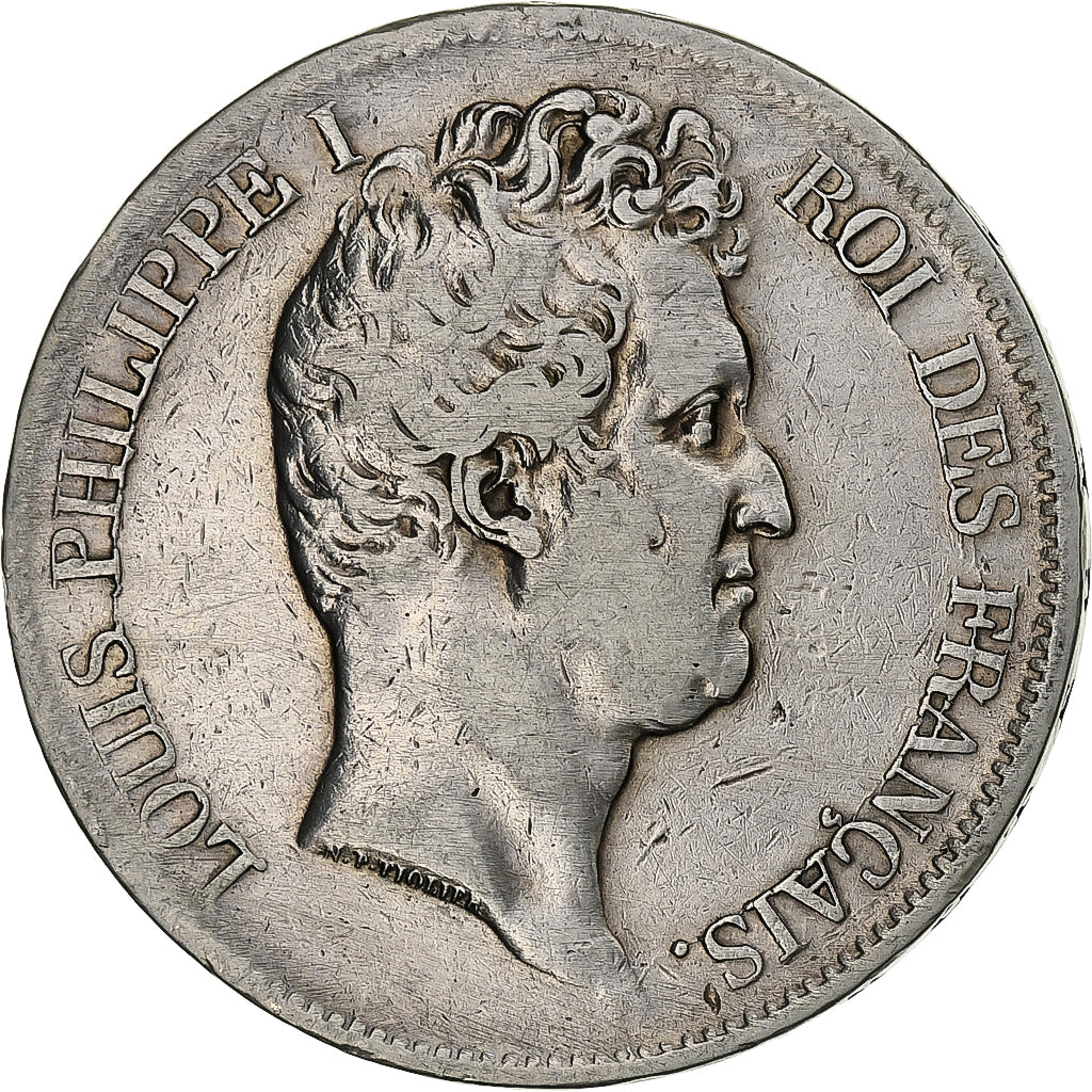 France, 5 Francs, Louis-Philippe, 1831, Lille, Silver, VF(20-25), Le