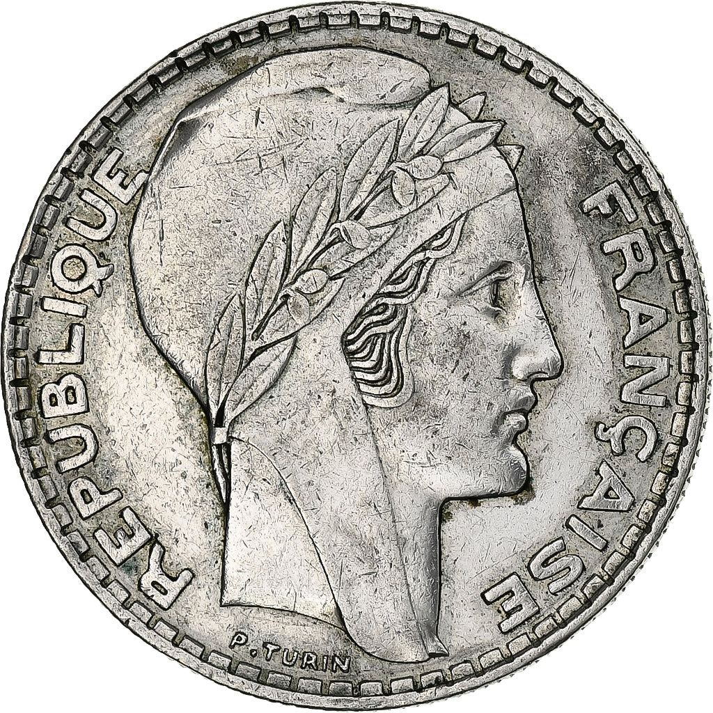 Frankreich, 20 Francs, Turin, 1938, Paris, Silber, S+, Le Franc:F.400, KM:879