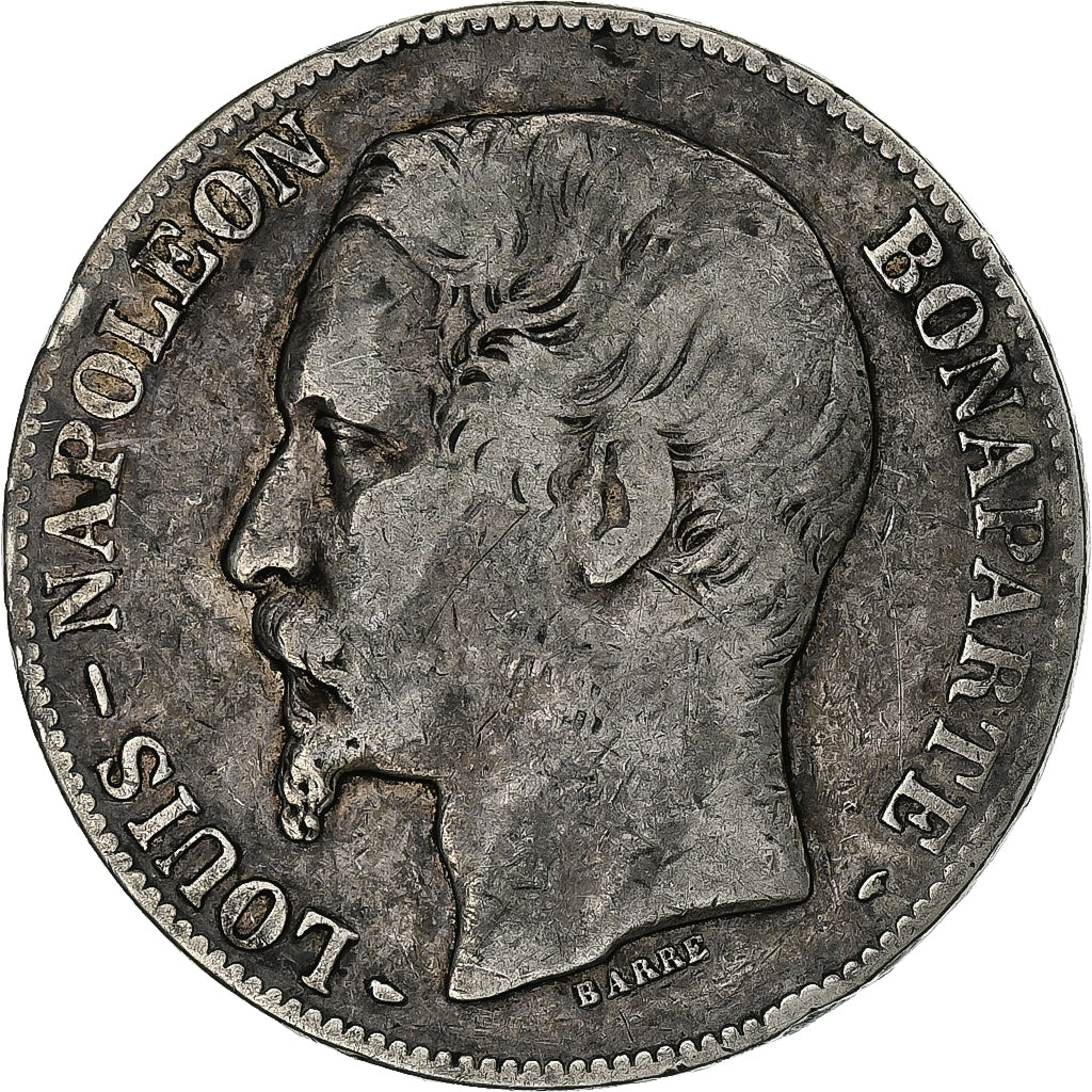 France, 5 Francs, Napoléon III, 1852, Paris, Silver, VF(20-25), Le Franc:F.329