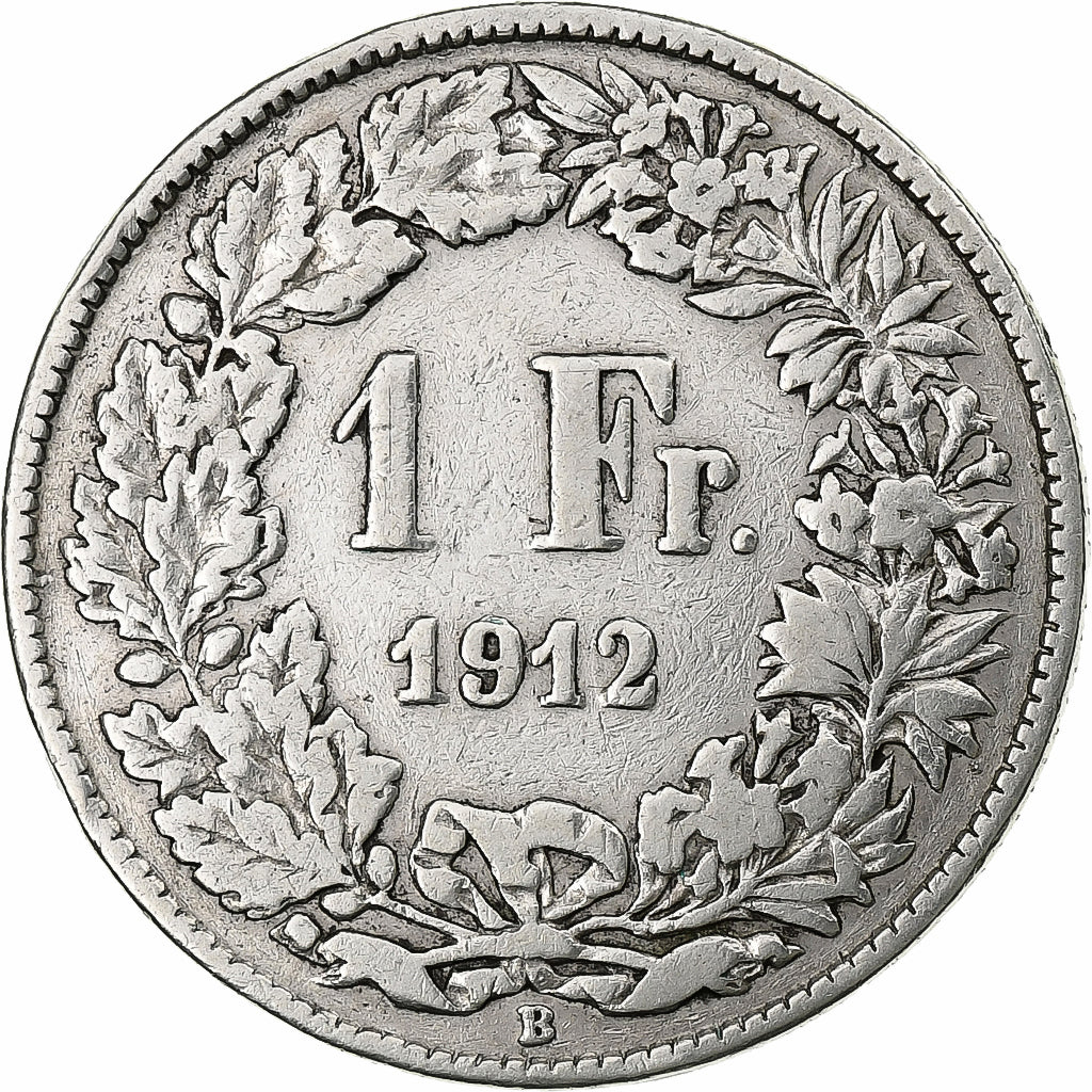 Schweiz, Franc, 1912, Bern, Silber, S, KM:24