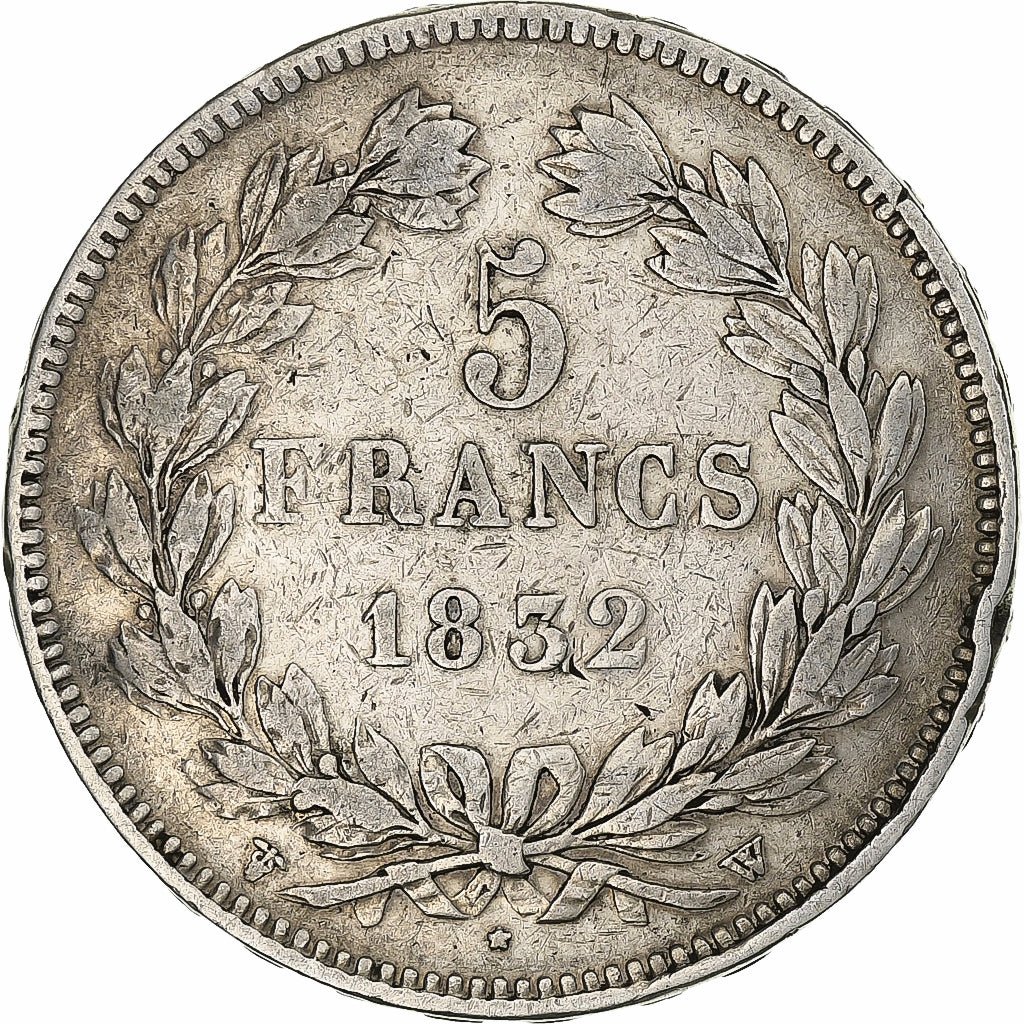 Frankreich, 5 Francs, Louis-Philippe, 1832, Lille, Silber, S, KM:749.13