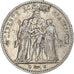 Francja, 5 Francs, Hercule, 1874, Paris, Srebro, VF(20-25), KM:820.1