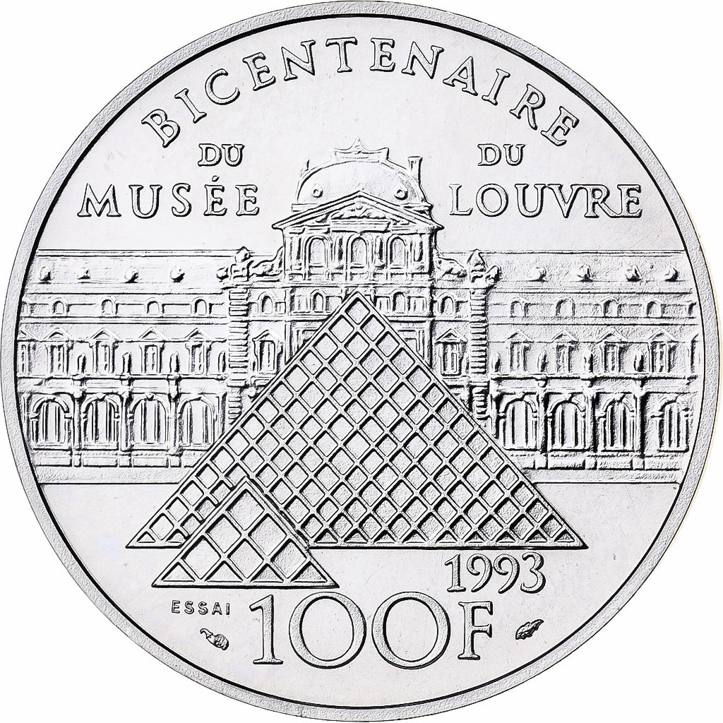 France, 100 Francs, 1993, Paris, Silver, MS(63), KM:1020