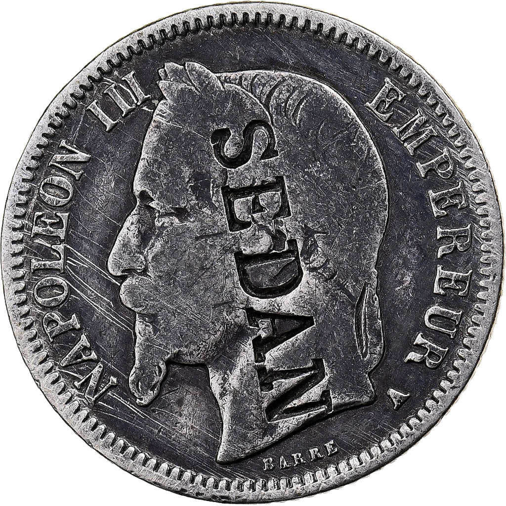 Frankreich, Napoleon III, Franc, Napoléon III, 1868, Paris, Silber, SGE+