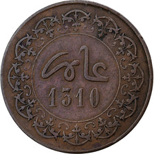 Marokko, Moulay al-Hasan I, 2 Falus, 1892 / AH 1310, Fes, Bronze, S+, KM:2