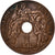 INDOCHINA FRANCESA, Cent, 1922, Poissy, Bronze, VF(30-35), KM:12.3