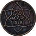 Marocco, Yusuf, 2 Mazunas, 1912, bi-Bariz, Paris, BB, Bronzo, KM:27, Lecompte:38
