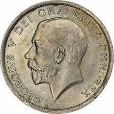 Great Britain, George V, 1/2 Crown, 1919, Silver, AU(50-53), KM:818.1