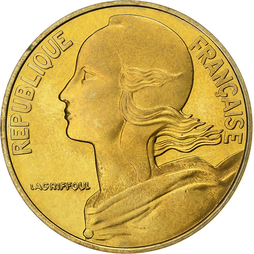 Frankrijk, 20 Centimes, Marianne, 1997, Paris, Proof, Aluminum-Bronze, FDC