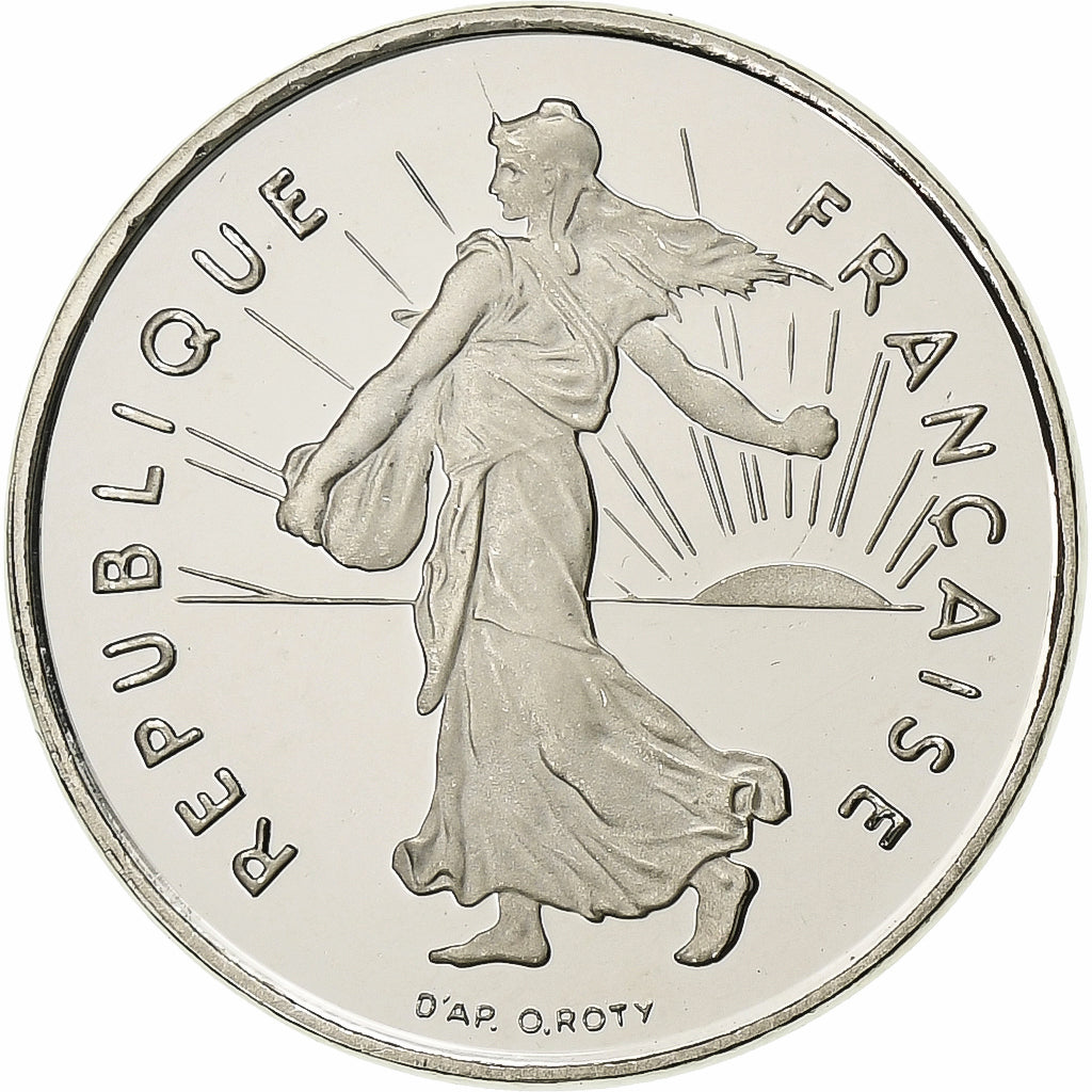France, 1/2 Franc, Semeuse, 1997, Paris, Proof, Nickel, MS(65-70), Gadoury:429a