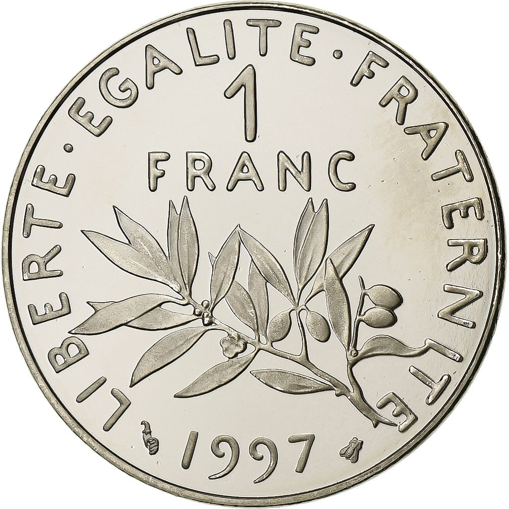 France, Franc, Semeuse, 1997, Paris, Proof / BE, Nickel, FDC