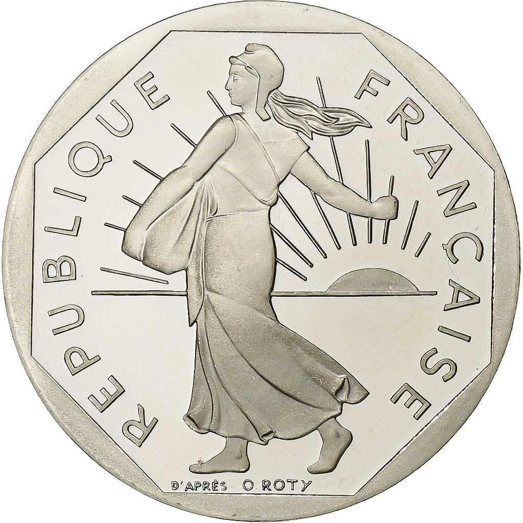 Francia, 2 Francs, Semeuse, 1997, Paris, Proof / BE, Nichel, FDC, Gadoury:547b
