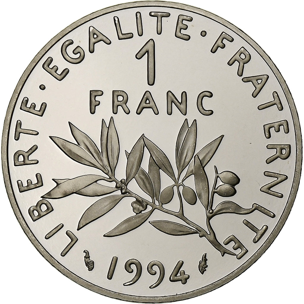 Frankreich, 1 Franc, Semeuse, 1994, Paris, Série BE / Proof, Nickel, STGL