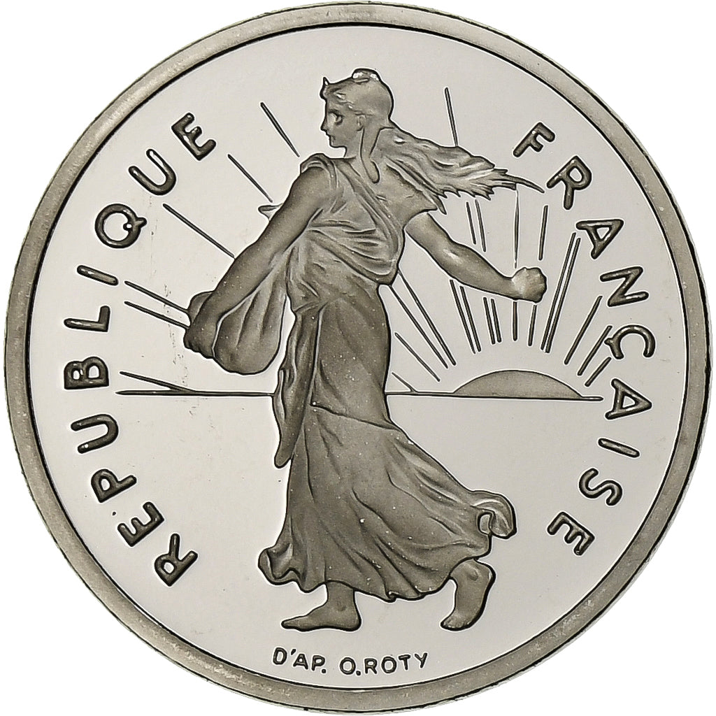 France, 1/2 Franc, Semeuse, 1994, Paris, Proof, Nickel, MS(65-70), Gadoury:429a