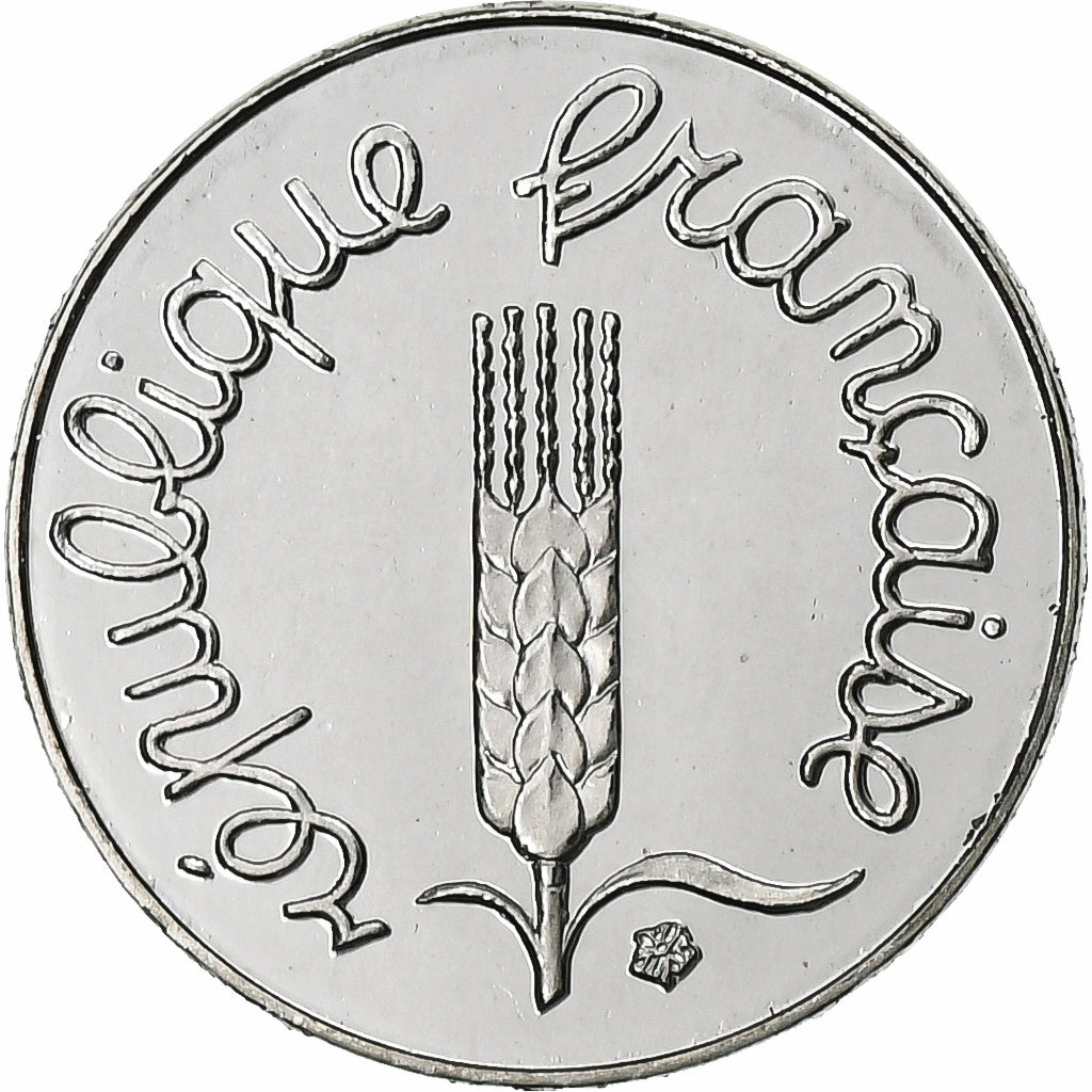 Francja, Centime, Épi, 1992, Paris, Proof, Stal nierdzewna, MS(65-70)