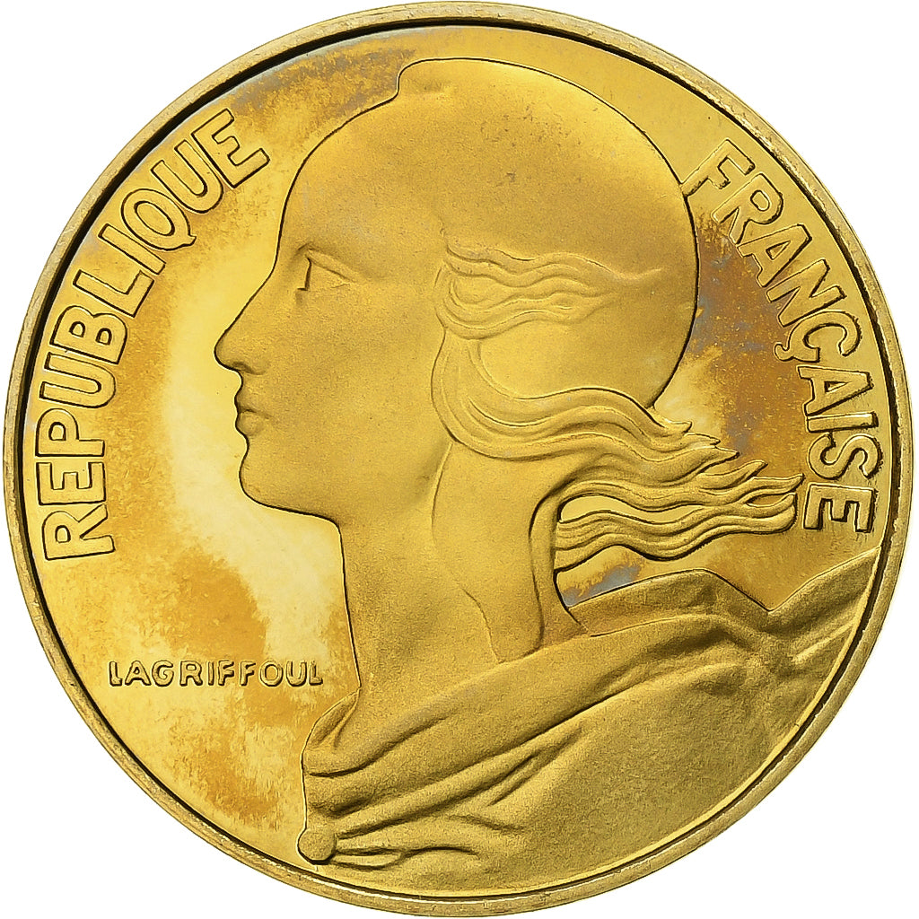 France, 20 Centimes, Marianne, 1992, Paris, BE, Aluminum-Bronze, MS(63)
