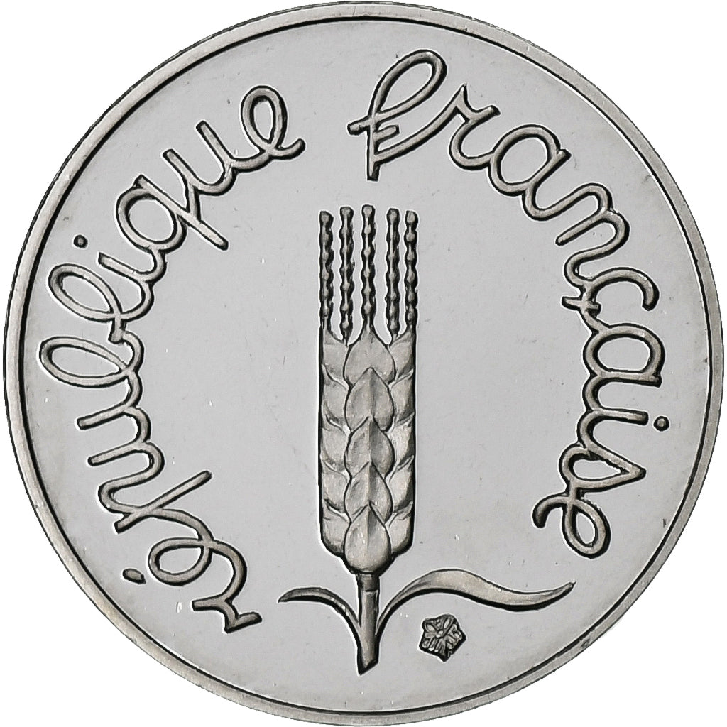 Francja, Centime, Épi, 1995, Paris, 1 centime BE / Proof, Stal nierdzewna