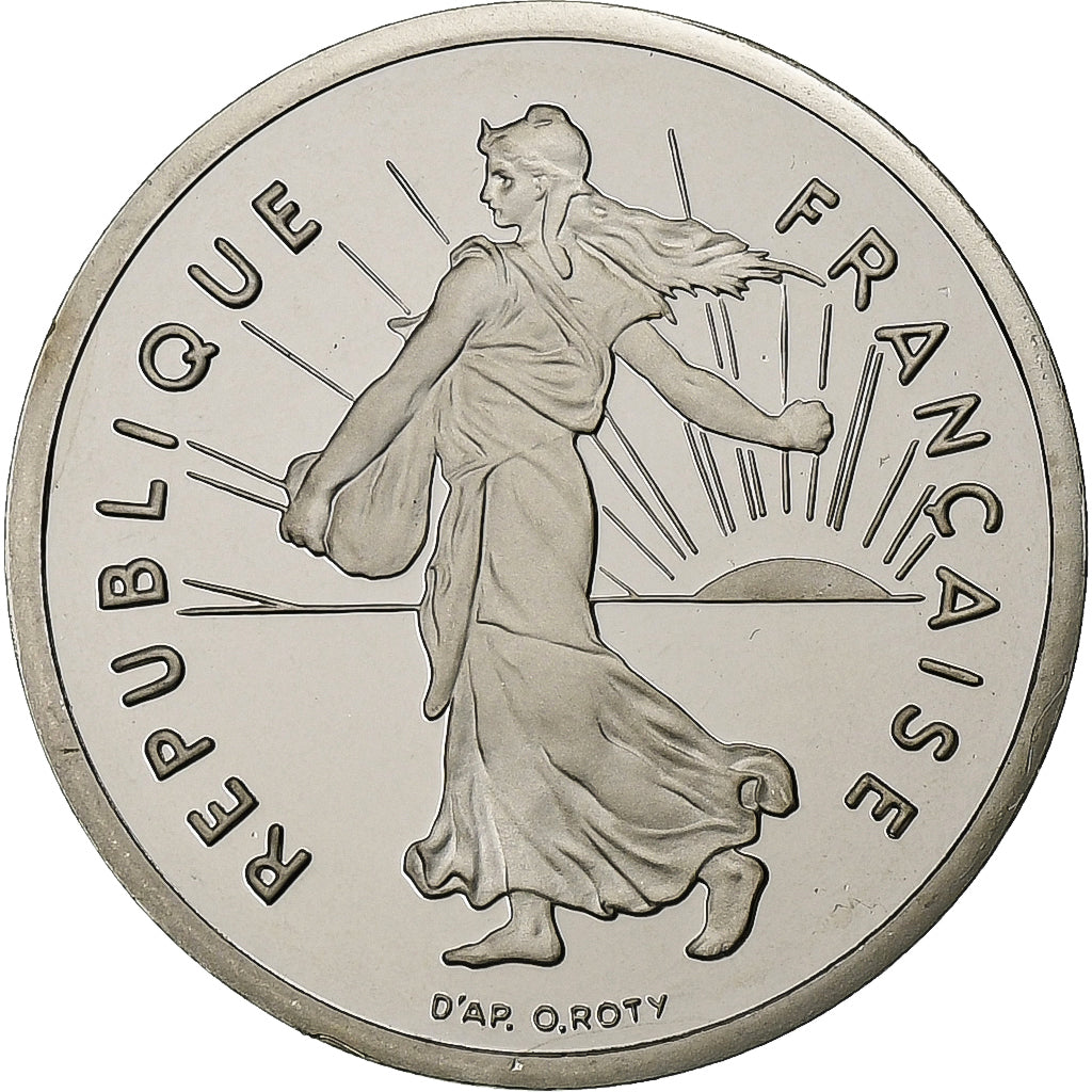 France, 1/2 Franc, Semeuse, 1995, Paris, Proof, Nickel, MS(65-70), Gadoury:429a