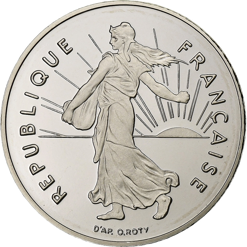 France, 1/2 Franc, Semeuse, 1991, Proof, Nickel, MS(65-70), Gadoury:429a