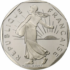 France, 2 Francs, Semeuse, 1991, Paris, BE, Nickel, MS(65-70), Gadoury:547b