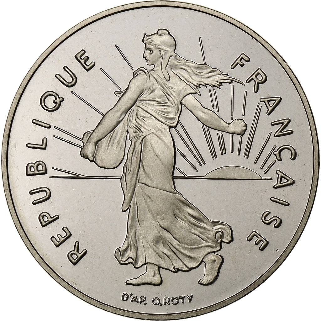 France, 5 Francs, Semeuse, 1991, Paris, Proof, Nickel Clad Copper-Nickel