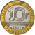 Frankrijk, 10 Francs, Génie, 1991, Paris, Proof, Aluminum-Bronze, FDC