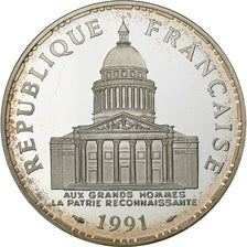 France, 100 Francs, Panthéon, 1991, Paris, Proof, Silver, MS(65-70)