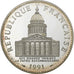 France, 100 Francs, Panthéon, 1991, Paris, Proof, Silver, MS(65-70)