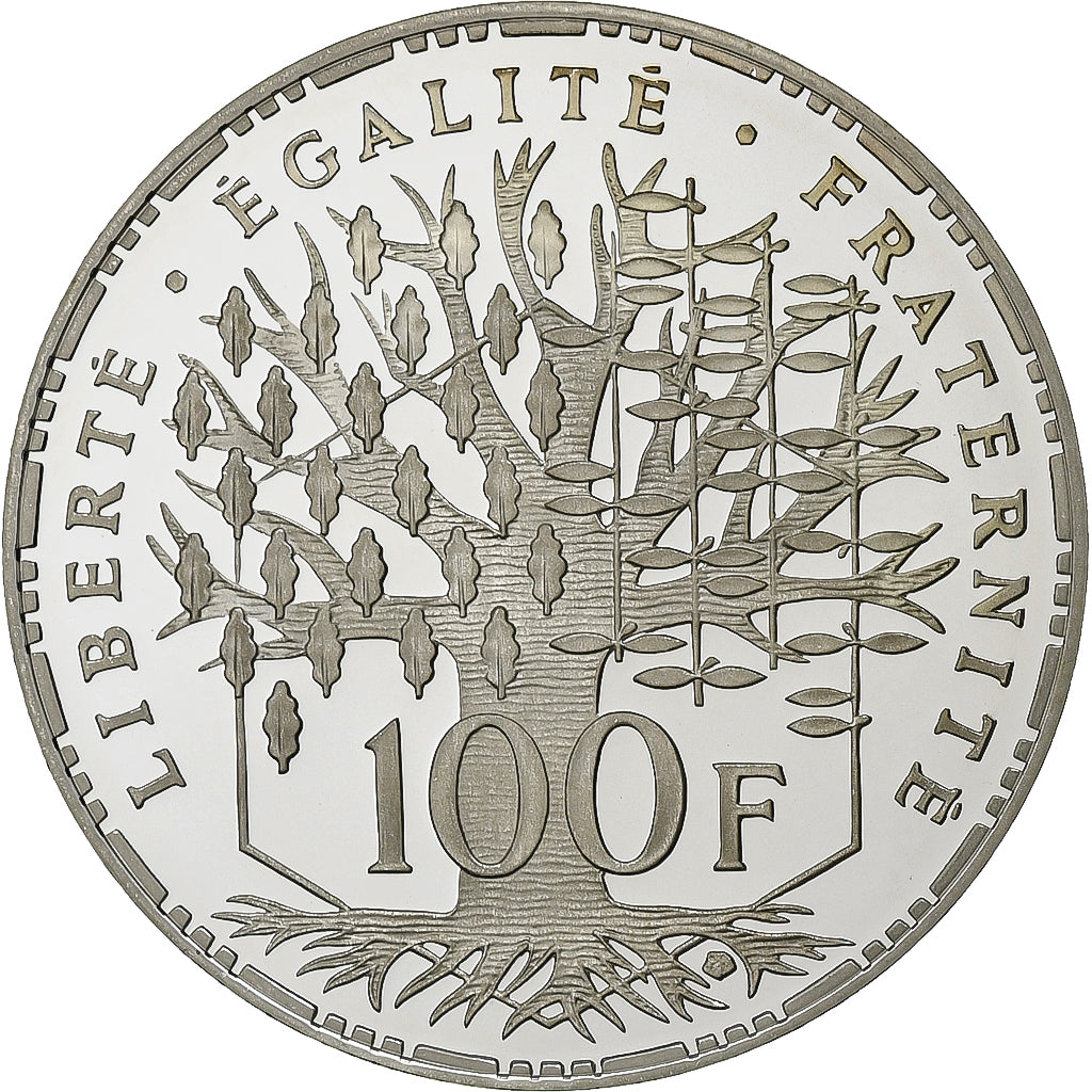 Francia, 100 Francs, Panthéon, 2001, Paris, Série BE, Argento, FDC