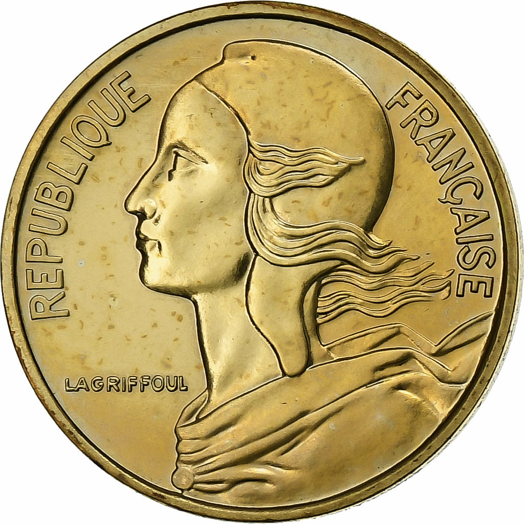France, 5 Centimes, Marianne, 1988, Paris, série FDC, Aluminum-Bronze