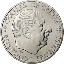 France, Franc, Charles de Gaulle, 1988, Paris, Nickel, MS(65-70), Gadoury:475
