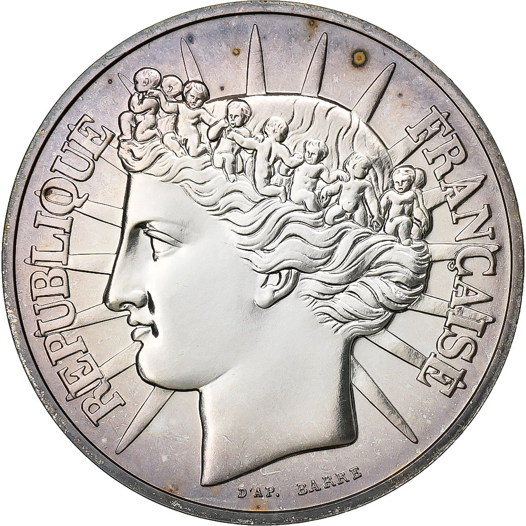 Francia, 100 Francs, Fraternité, 1988, Paris, Plata, FDC, Gadoury:903, KM:966