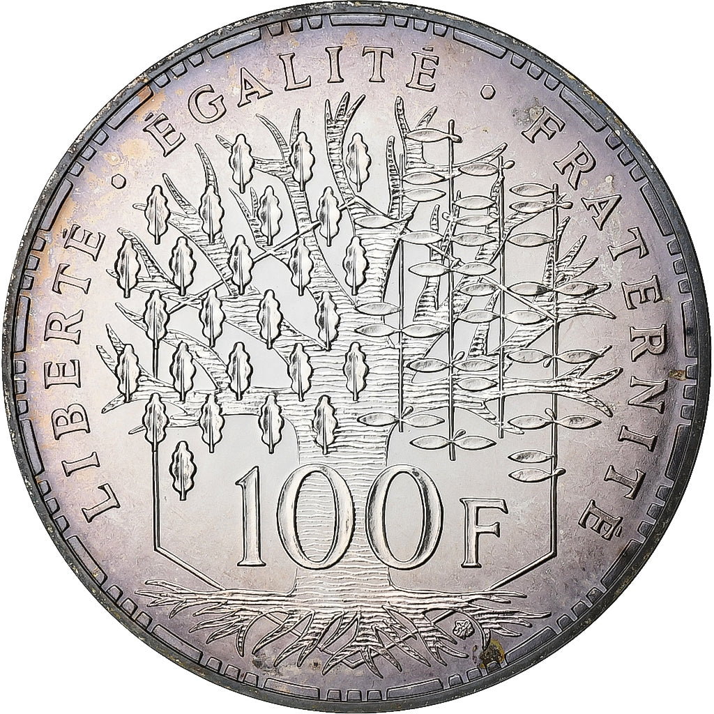 Francia, 100 Francs, Panthéon, 1988, FDC, Argento, FDC, Gadoury:898, KM:951.1