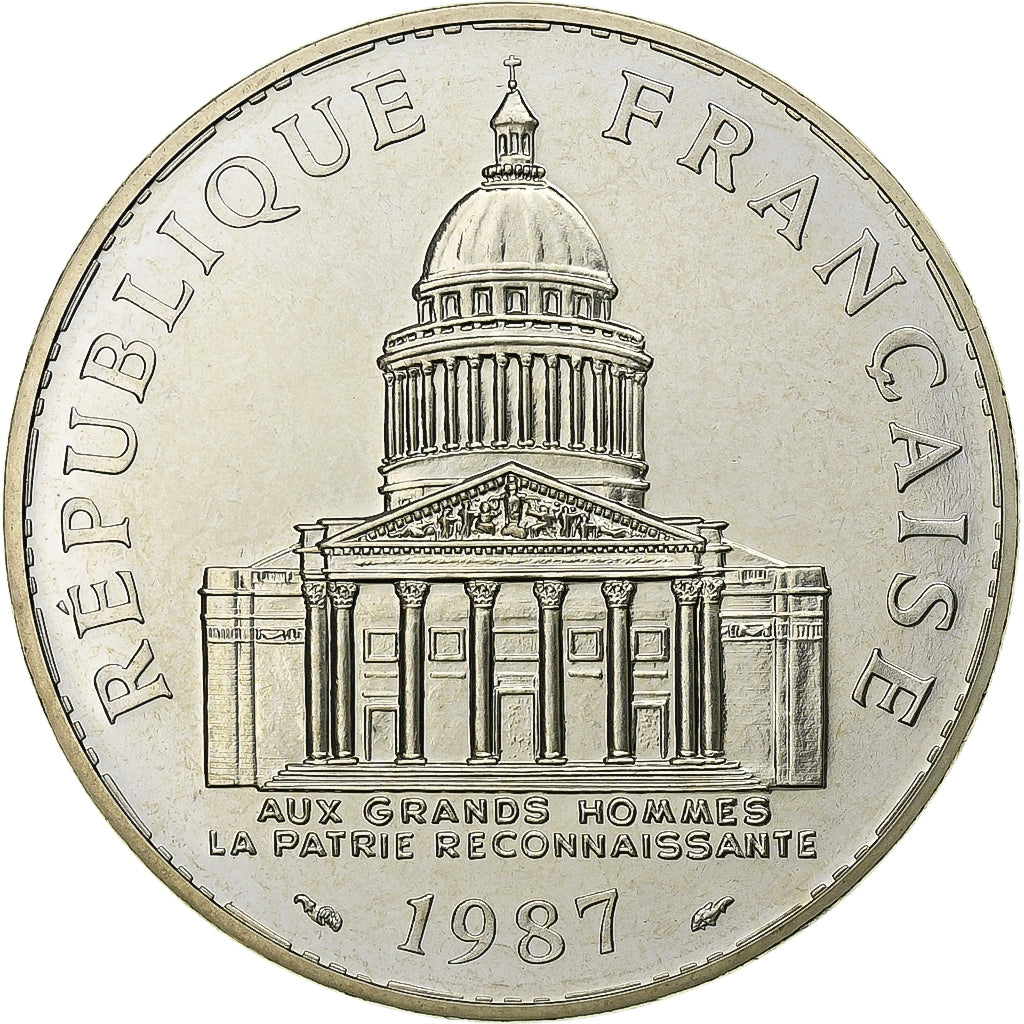 Francia, 100 Francs, Panthéon, 1987, Paris, Argento, FDC, Gadoury:898, KM:951.1