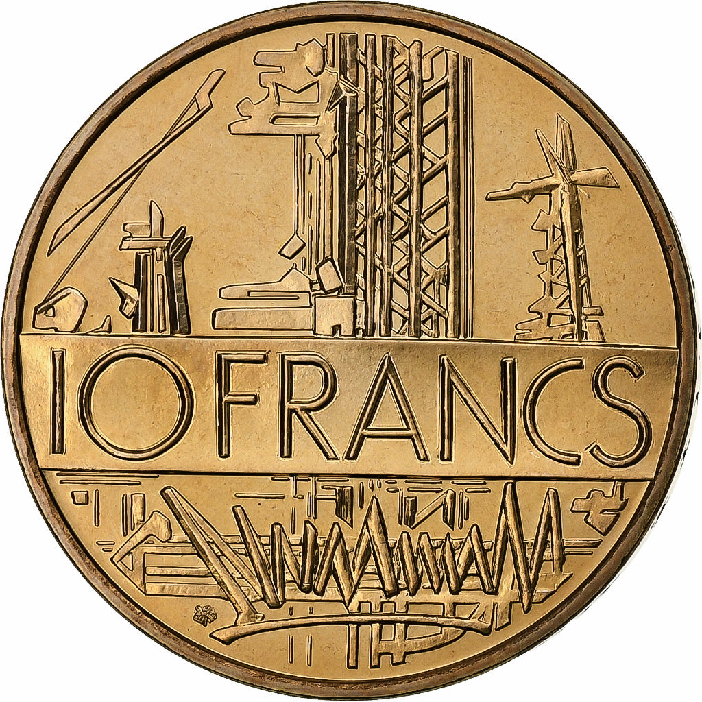 França, 10 Francs, Mathieu, 1987, FDC, Níquel-Latão, MS(65-70), KM:940