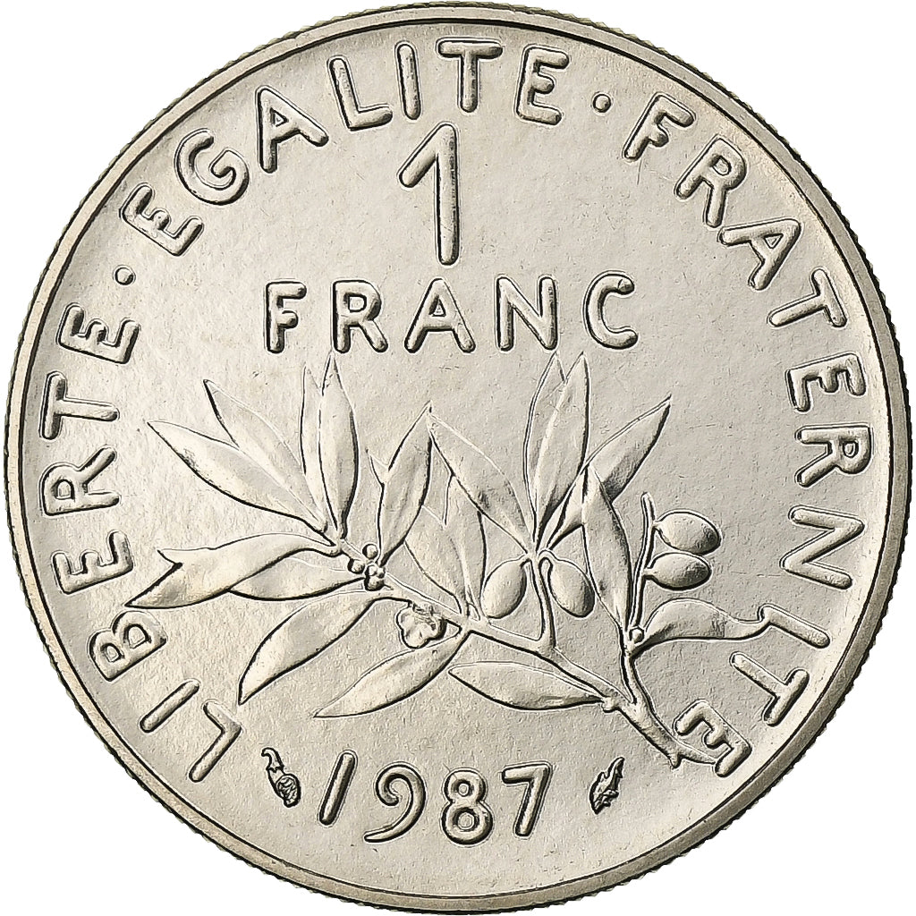 France, Franc, Semeuse, 1987, Paris, FDC, Nickel, MS(65-70), Gadoury:474