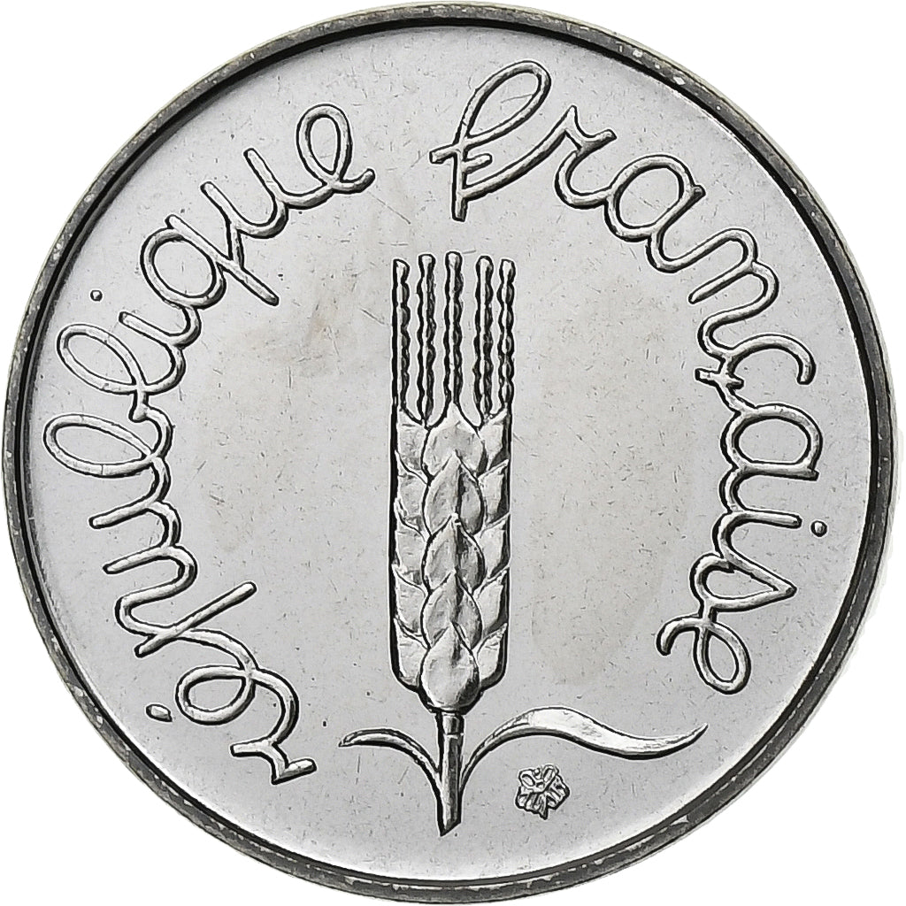 Francja, Centime, Épi, 1987, Paris, Stal nierdzewna, MS(65-70), Gadoury:91