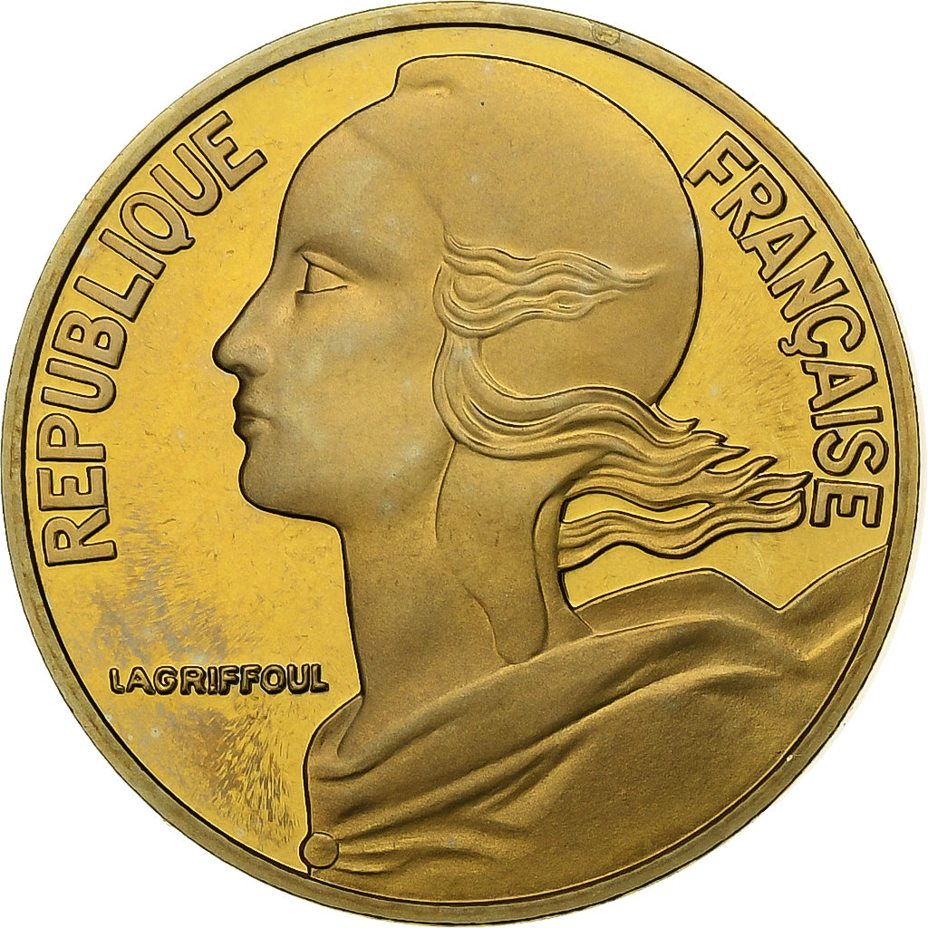 Francia, 10 Centimes, Marianne, 1993, Paris, Prueba, Aluminio - bronce, FDC