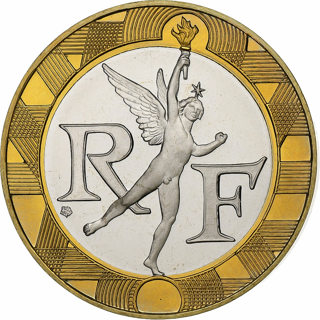 Frankreich, 10 Francs, Génie, 1993, Paris, PP, Aluminum-Bronze, STGL