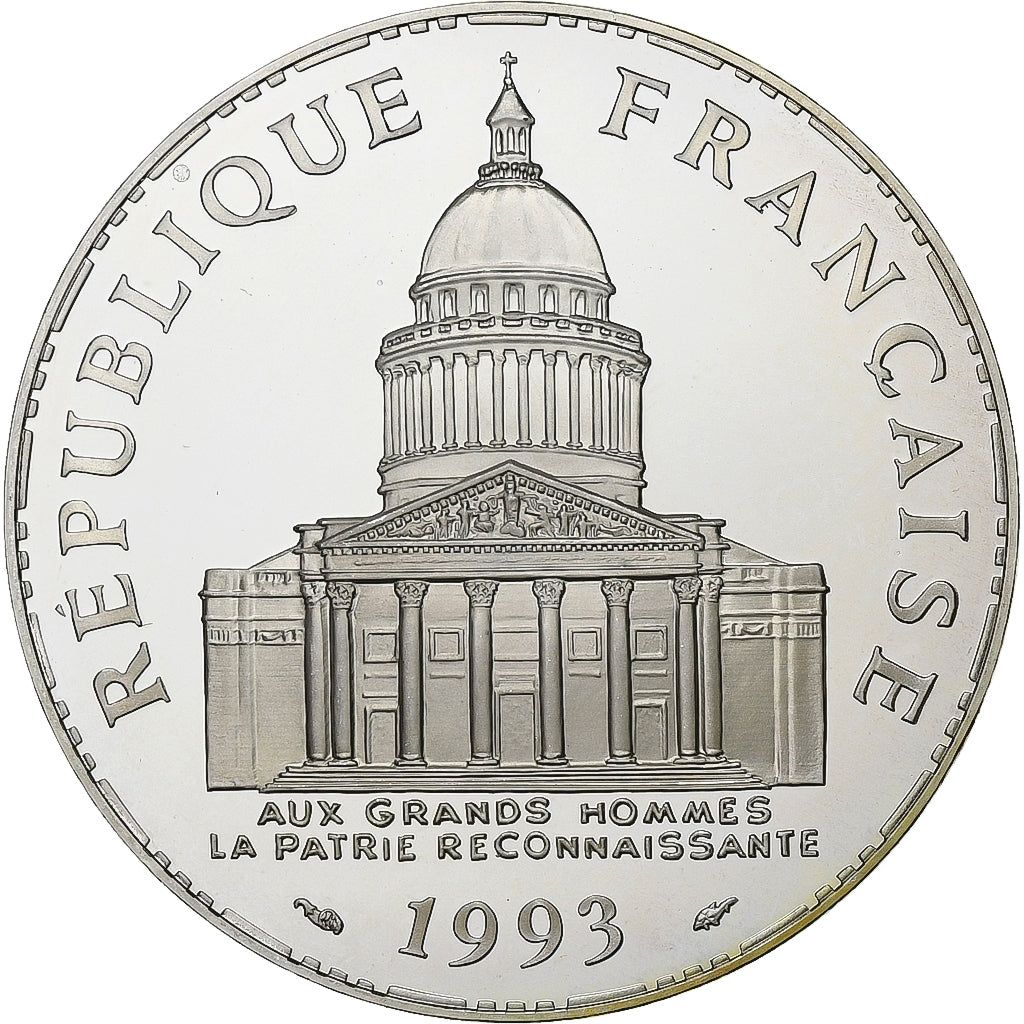 França, 100 Francs, Panthéon, 1993, Paris, BE, Prata, MS(65-70), Gadoury:898a