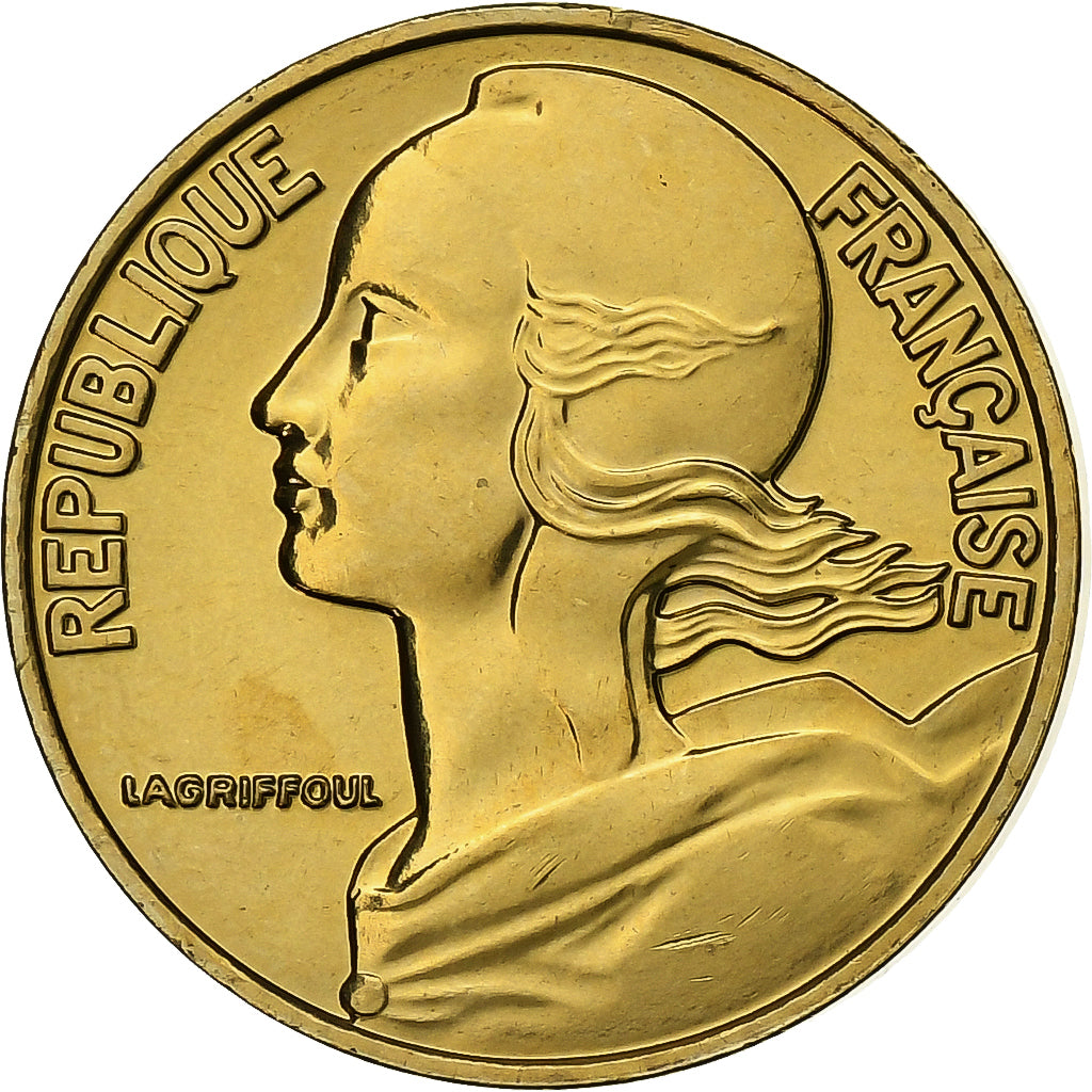 Frankreich, 10 Centimes, Marianne, 2001, Paris, BU, Aluminum-Bronze, STGL