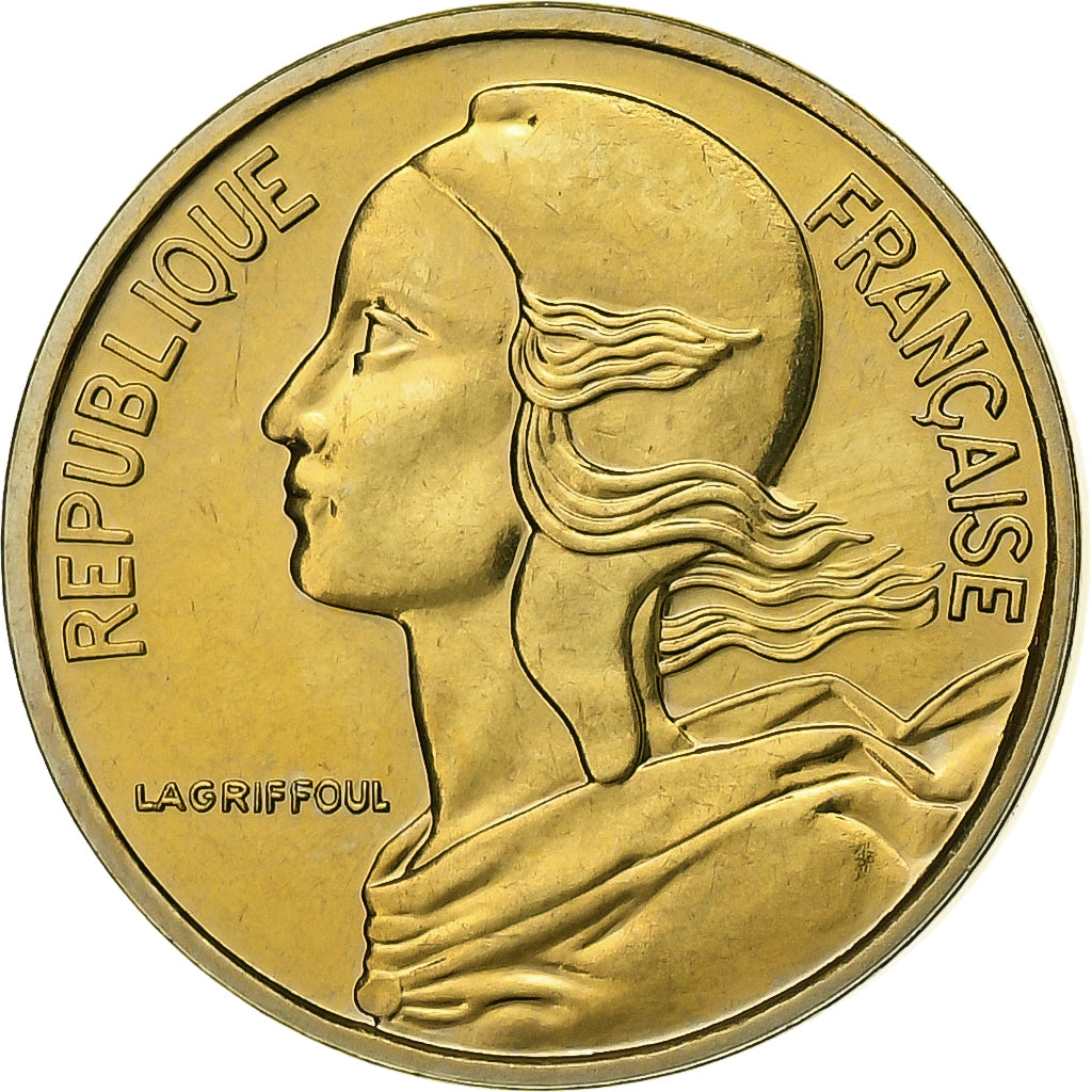 Francia, 5 Centimes, Marianne, 1990, Paris, FDC, Aluminio - bronce, FDC