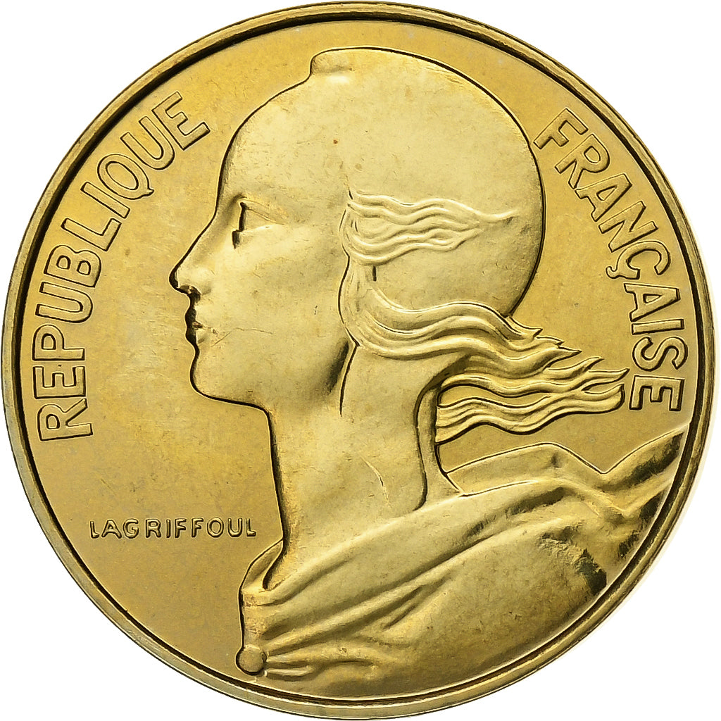 Francia, 10 Centimes, Marianne, 1990, Paris, FDC, Aluminio - bronce, FDC