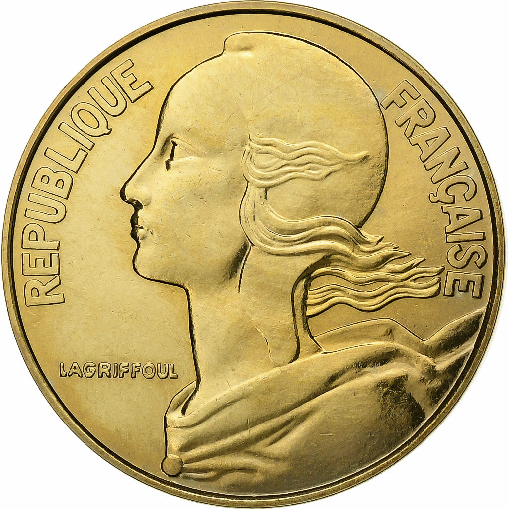 Frankrijk, 20 Centimes, Marianne, 1990, Monnaie de Paris, série FDC
