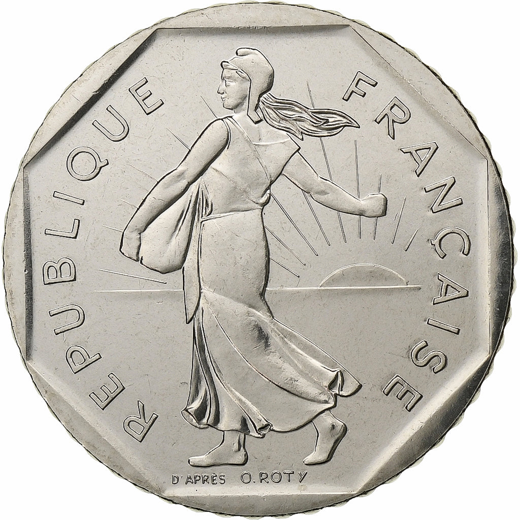 Francia, 2 Francs, Semeuse, 1990, Paris, Nichel, FDC, Gadoury:547, KM:942.1