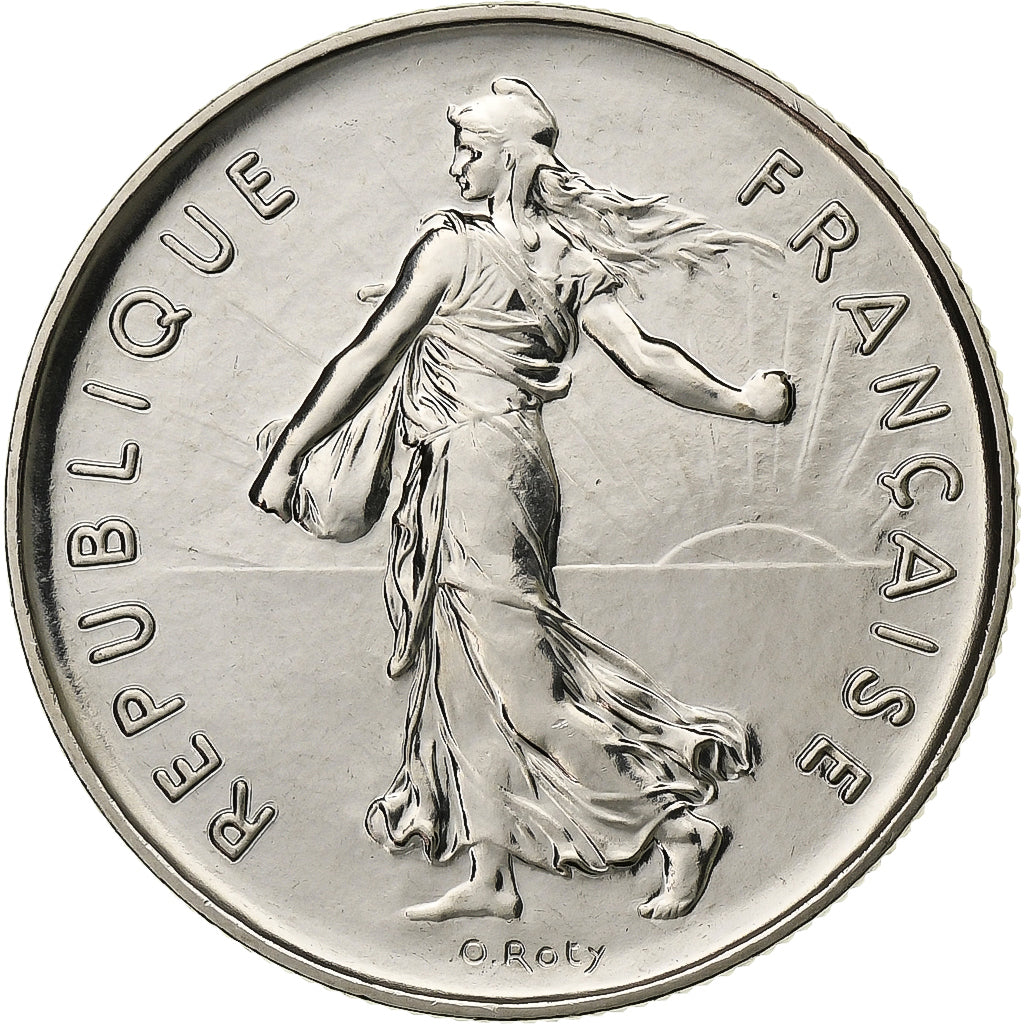 France, 5 Francs, Semeuse, 1990, MDP, série FDC, Copper-nickel, MS(65-70)