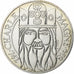 Frankrijk, 100 Francs, Charlemagne, 1990, Monnaie de Paris, série FDC, Zilver