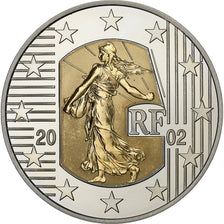 France, 5 Euro, BE, 2002, Paris, Bimétallique, FDC, KM:1347